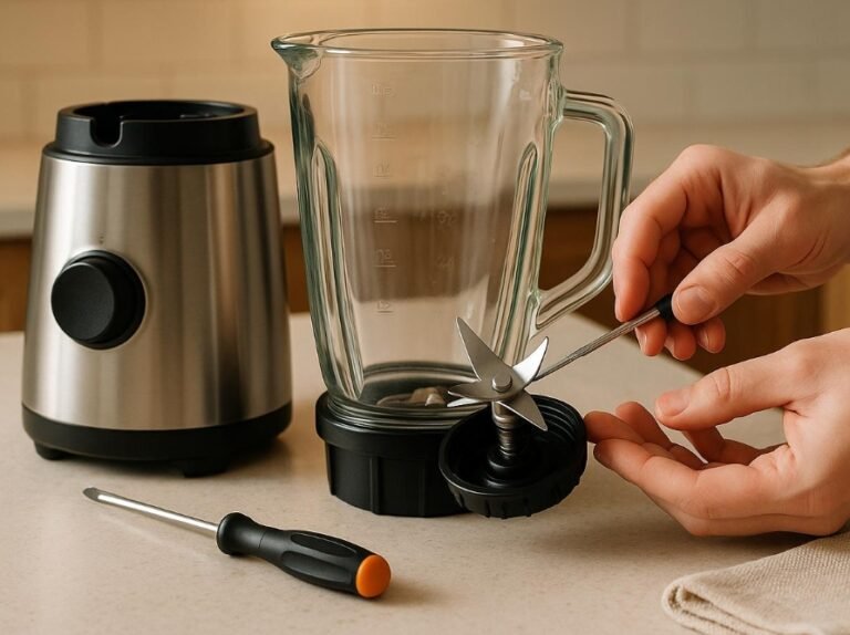 How to store spare blender blade safely?