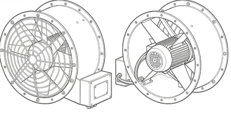 industrial fan drawing